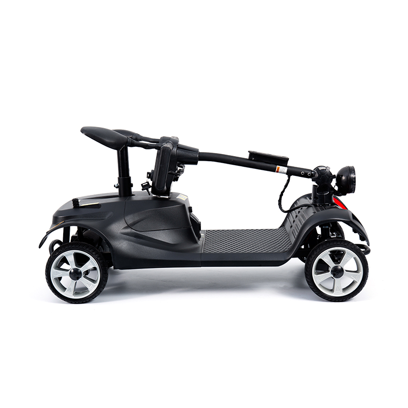 YL-07 4 Rota Travel Foldable Electric Powered Mobility Scooter with Basket