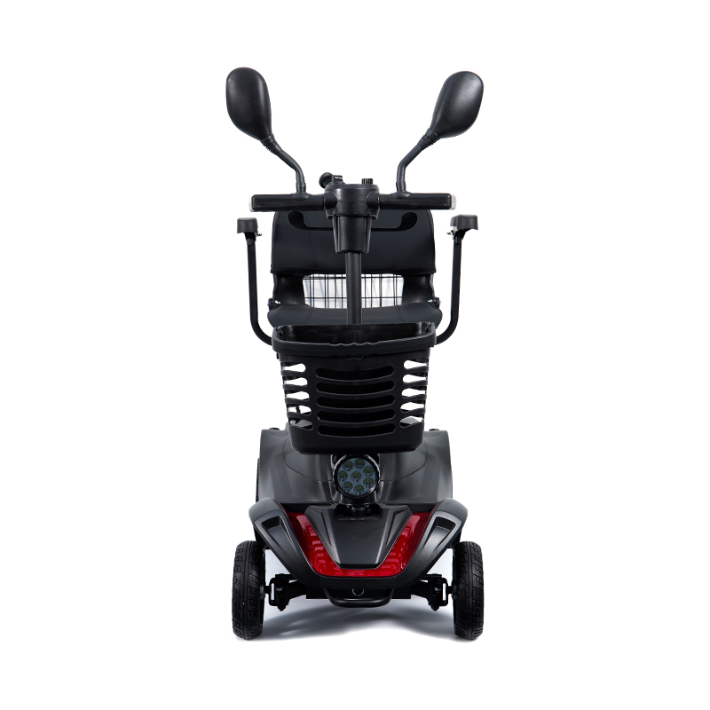 YL-07 4 Rota Travel Foldable Electric Powered Mobility Scooter with Basket