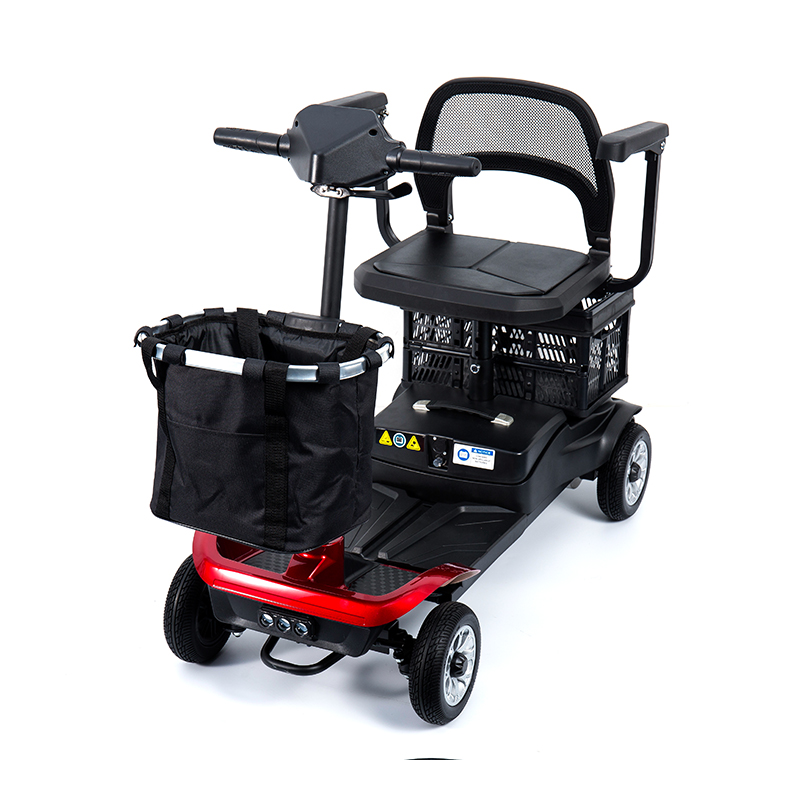 YL-02 PERFUSORIUS 4-Rota Mobilitas Scooter pro Senioribus, Aliquam a 360° Swivel Sedes