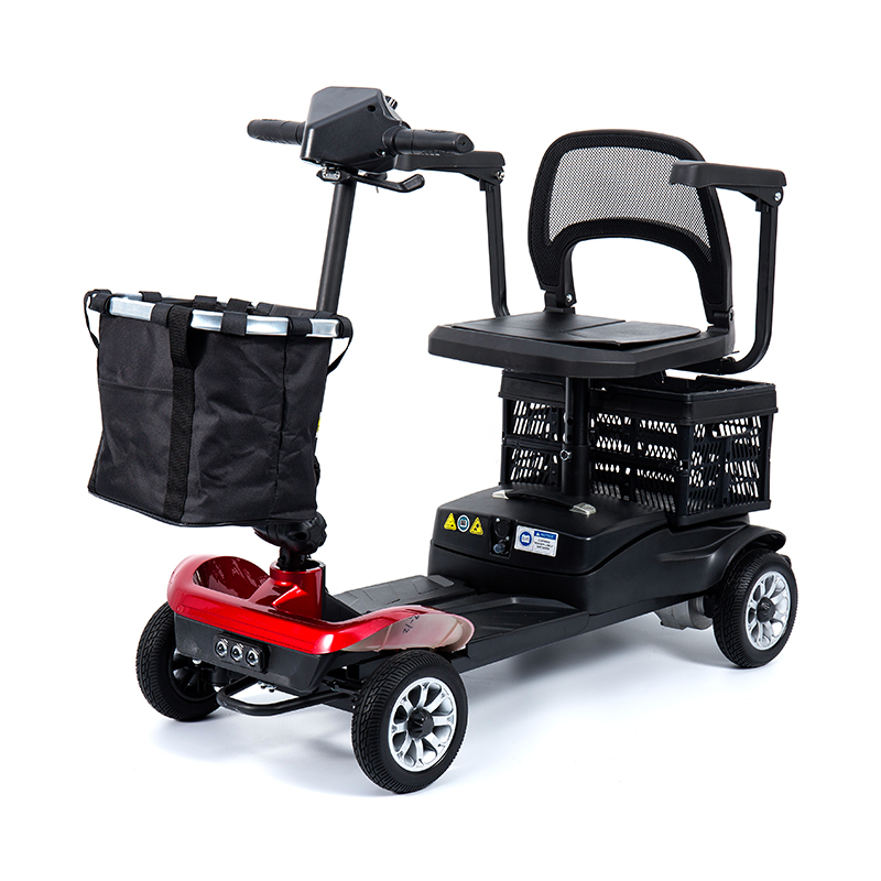 YL-02 PERFUSORIUS 4-Rota Mobilitas Scooter pro Senioribus, Aliquam a 360° Swivel Sedes