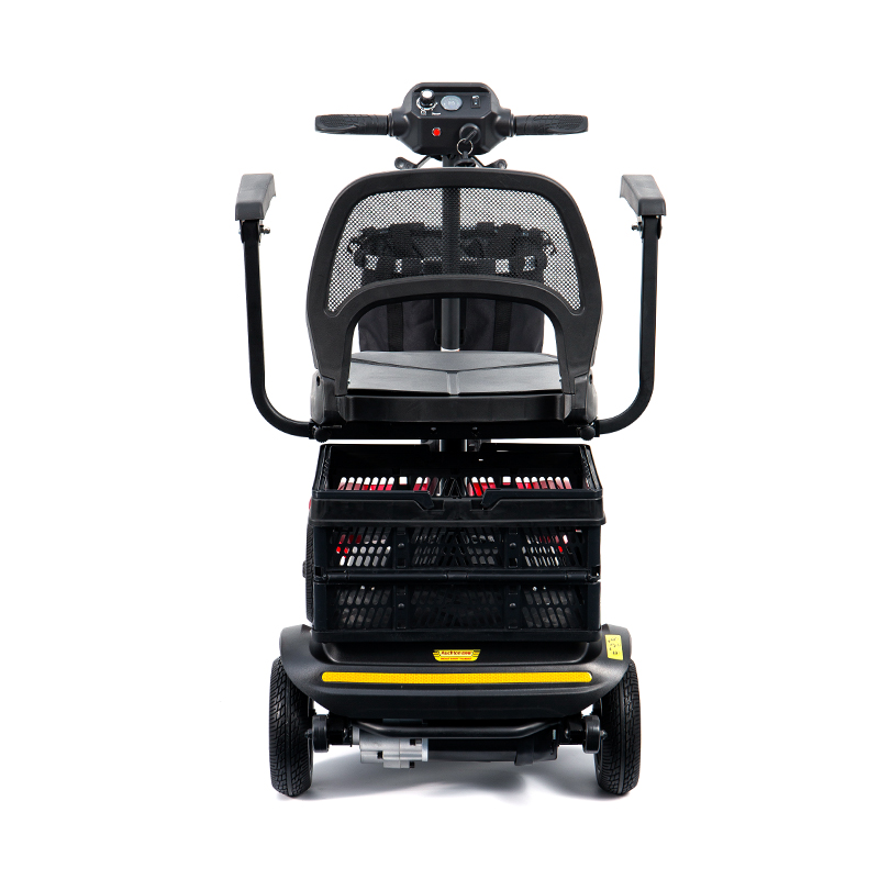 YL-02 PERFUSORIUS 4-Rota Mobilitas Scooter pro Senioribus, Aliquam a 360° Swivel Sedes