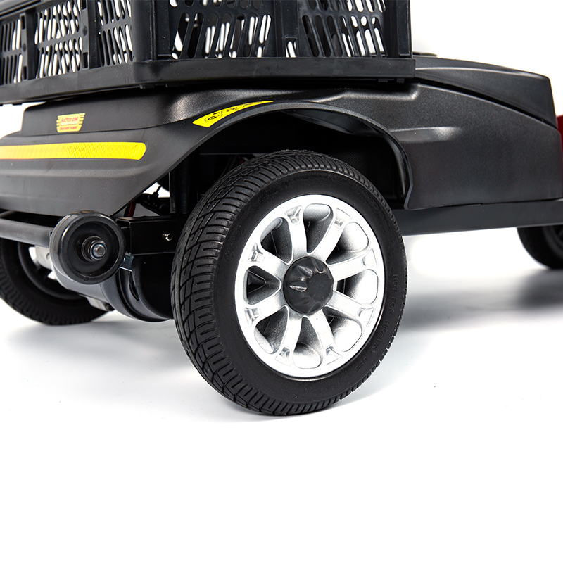 YL-02 PERFUSORIUS 4-Rota Mobilitas Scooter pro Senioribus, Aliquam a 360° Swivel Sedes