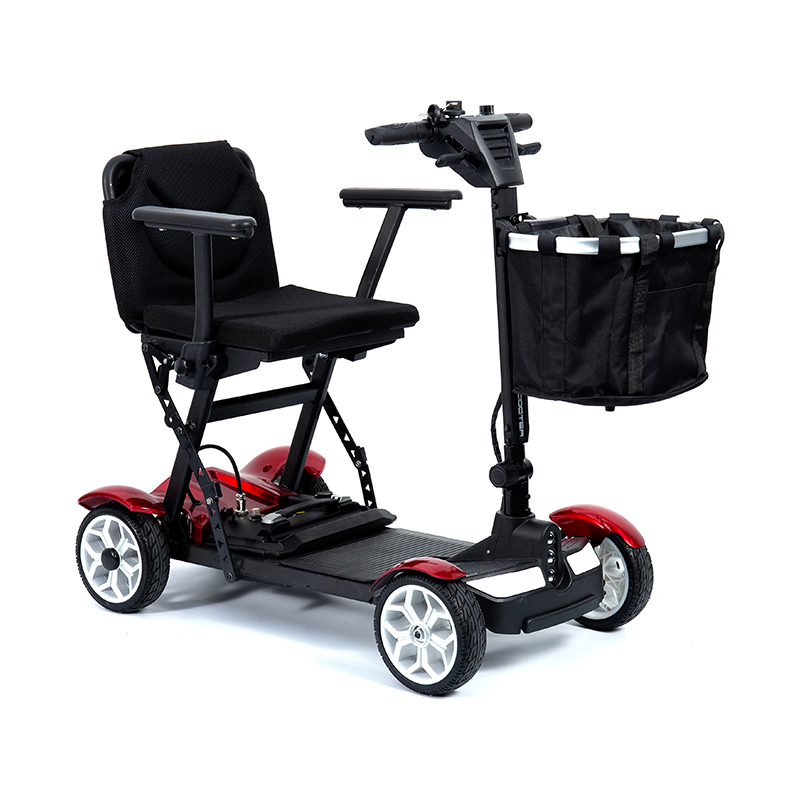 YL-211 4 Rotae VIATOR Electric Scooter pro Senioribus cum DUXERIT Headlight, Basket