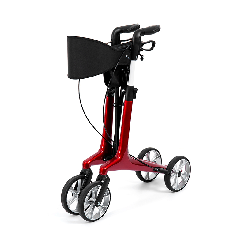 HES-R306 Leve Rollator - Foldable, TPR Currus, Novifacta, 150kg Pondus Capacitas