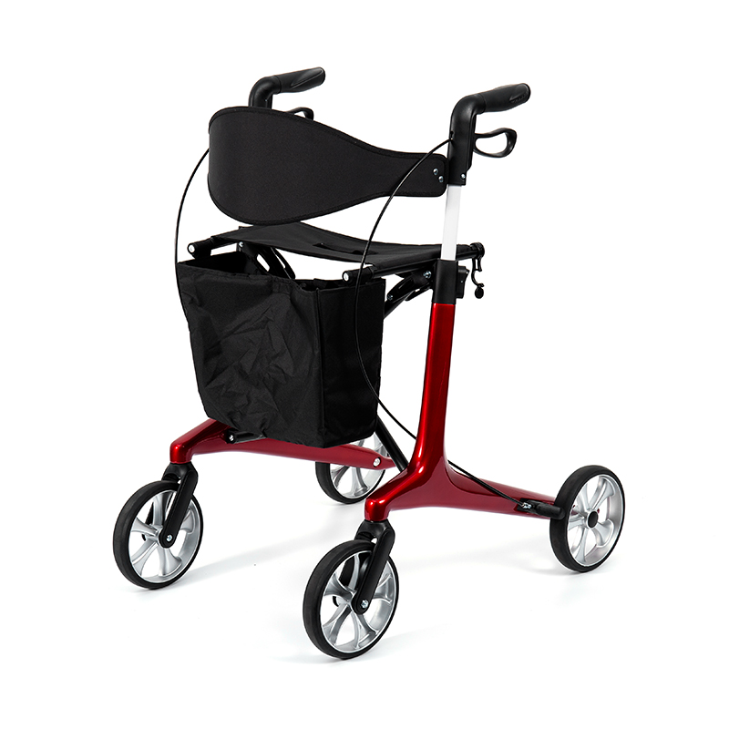 HES-R306 Leve Rollator - Foldable, TPR Currus, Novifacta, 150kg Pondus Capacitas