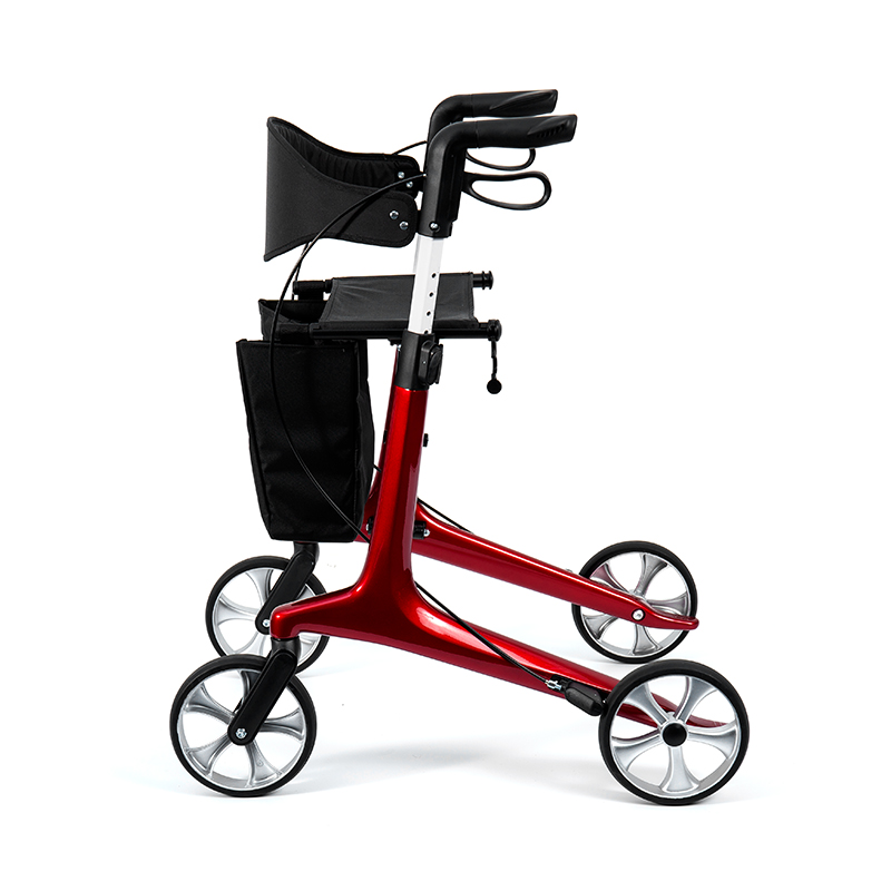 HES-R306 Leve Rollator - Foldable, TPR Currus, Novifacta, 150kg Pondus Capacitas