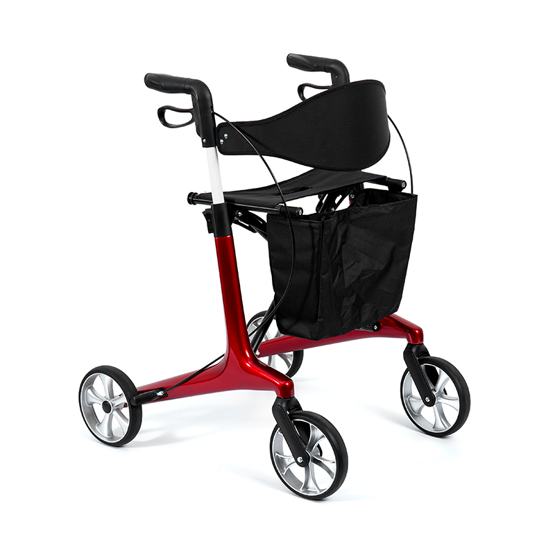 HES-R306 Leve Rollator - Foldable, TPR Currus, Novifacta, 150kg Pondus Capacitas