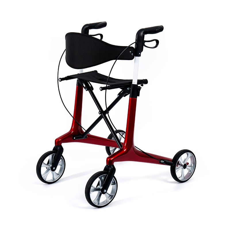 HES-R306 Leve Rollator - Foldable, TPR Currus, Novifacta, 150kg Pondus Capacitas