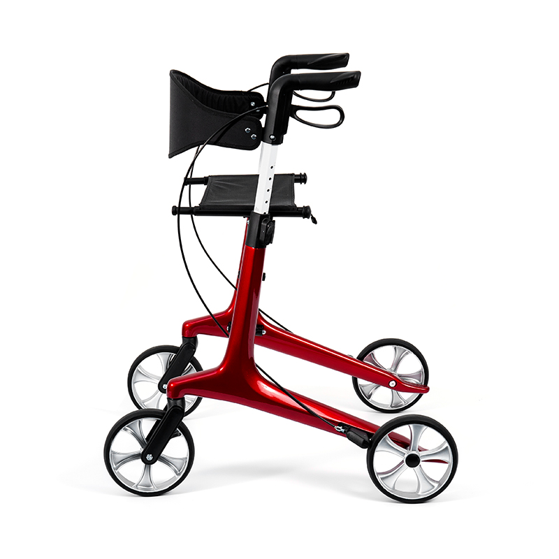 HES-R306 Leve Rollator - Foldable, TPR Currus, Novifacta, 150kg Pondus Capacitas
