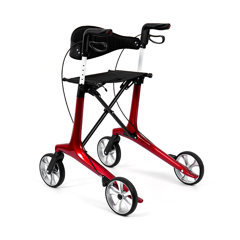 HES-R306 Leve Rollator - Foldable, TPR Currus, Novifacta, 150kg Pondus Capacitas