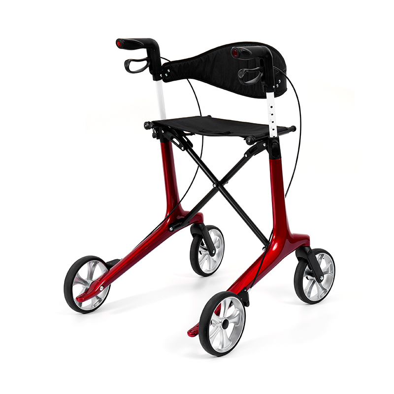 HES-R306 Leve Rollator - Foldable, TPR Currus, Novifacta, 150kg Pondus Capacitas