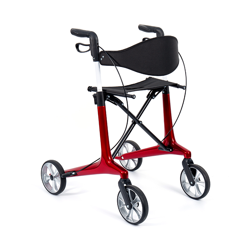 HES-R306 Leve Rollator - Foldable, TPR Currus, Novifacta, 150kg Pondus Capacitas