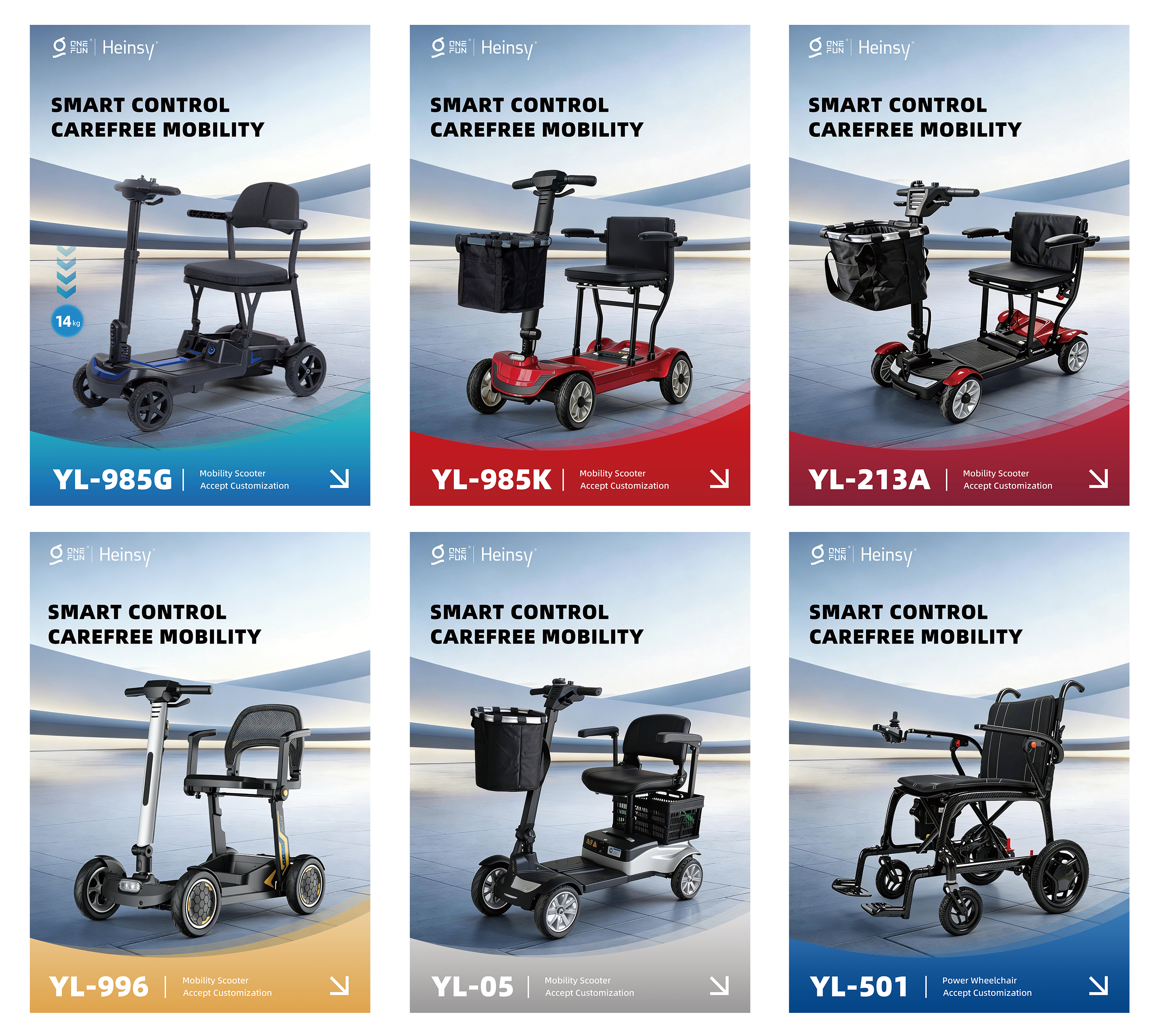 Heinsy retegit Brand-New Electric Mobilitatem Scooters in 93rd CMEF